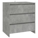 vidaXL Servantă, gri beton, 70x41x75 cm, lemn prelucrat
