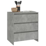 vidaXL Servantă, gri beton, 70x41x75 cm, lemn prelucrat