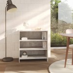 vidaXL Servantă, gri beton, 70x40,5x75 cm, PAL vidaXL Servantă, gri beton, 70x40,5x75 cm, PAL