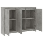 vidaXL Servantă, gri beton, 102x33x75 cm, lemn prelucrat vidaXL Servantă, gri beton, 102x33x75 cm, lemn prelucrat