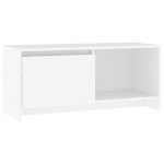 vidaXL Comodă TV, alb, 90x35x40 cm, PAL vidaXL Comodă TV, alb, 90x35x40 cm, PAL