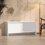 vidaXL Comodă TV, alb, 90x35x40 cm, PAL vidaXL Comodă TV, alb, 90x35x40 cm, PAL