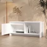 vidaXL Comodă TV, alb, 90x35x40 cm, PAL vidaXL Comodă TV, alb, 90x35x40 cm, PAL