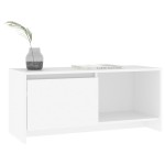 vidaXL Comodă TV, alb, 90x35x40 cm, PAL vidaXL Comodă TV, alb, 90x35x40 cm, PAL