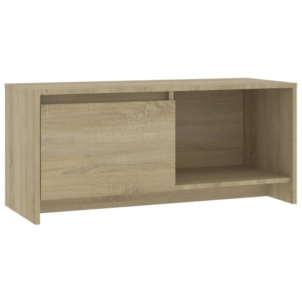 vidaXL Comodă TV, stejar sonoma, 90x35x40 cm, PAL