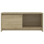 vidaXL Comodă TV, stejar sonoma, 90x35x40 cm, PAL