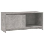 vidaXL Comodă TV, gri beton, 90x35x40 cm, PAL