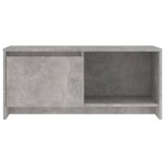 vidaXL Comodă TV, gri beton, 90x35x40 cm, PAL
