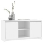 vidaXL Comodă TV, alb, 102x37,5x52,5 cm, PAL