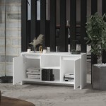 vidaXL Comodă TV, alb, 102x37,5x52,5 cm, PAL