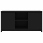 vidaXL Comodă TV, negru, 102x37,5x52,5 cm, PAL