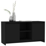 vidaXL Comodă TV, negru, 102x37,5x52,5 cm, PAL