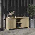 vidaXL Comodă TV, stejar sonoma, 102x37,5x52,5 cm, PAL vidaXL Comodă TV, stejar sonoma, 102x37,5x52,5 cm, PAL