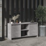 vidaXL Comodă TV, gri beton, 102x37,5x52,5 cm, PAL vidaXL Comodă TV, gri beton, 102x37,5x52,5 cm, PAL