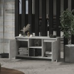 vidaXL Comodă TV, gri beton, 102x37,5x52,5 cm, PAL vidaXL Comodă TV, gri beton, 102x37,5x52,5 cm, PAL