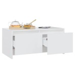 vidaXL Măsuță de cafea, alb, 90x50x41,5 cm, PAL vidaXL Măsuță de cafea, alb, 90x50x41,5 cm, PAL