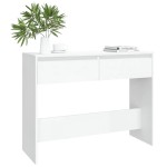 vidaXL Masă consolă, alb, 100x35x76,5 cm, PAL vidaXL Masă consolă, alb, 100x35x76,5 cm, PAL