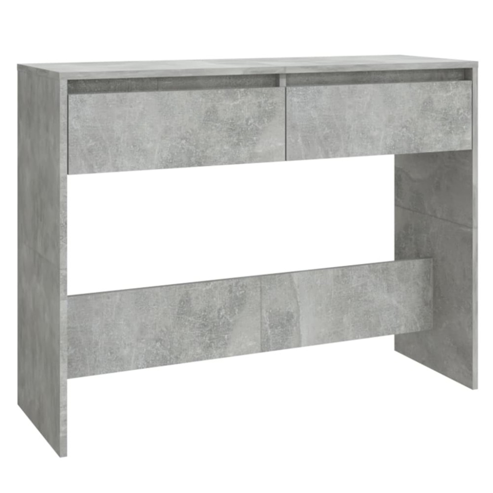 vidaXL Masă consolă, gri beton, 100x35x76,5 cm, PAL