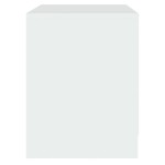 vidaXL Noptiere, 2 buc., alb, 45x34,5x44,5 cm, PAL