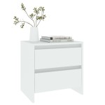 vidaXL Noptiere, 2 buc., alb, 45x34,5x44,5 cm, PAL