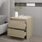 vidaXL Noptieră, stejar sonoma, 45x34,5x44,5 cm, PAL vidaXL Noptieră, stejar sonoma, 45x34,5x44,5 cm, PAL