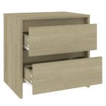 vidaXL Noptiere, 2 buc., stejar sonoma, 45x34,5x44,5 cm, PAL vidaXL Noptiere, 2 buc., stejar sonoma, 45x34,5x44,5 cm, PAL