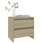 vidaXL Noptiere, 2 buc., stejar sonoma, 45x34,5x44,5 cm, PAL vidaXL Noptiere, 2 buc., stejar sonoma, 45x34,5x44,5 cm, PAL