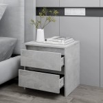 vidaXL Noptieră, gri beton, 45x34,5x44,5 cm, PAL