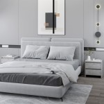 vidaXL Noptiere, 2 buc., gri beton, 45x34,5x44,5 cm, PAL vidaXL Noptiere, 2 buc., gri beton, 45x34,5x44,5 cm, PAL