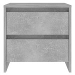 vidaXL Noptiere, 2 buc., gri beton, 45x34,5x44,5 cm, PAL vidaXL Noptiere, 2 buc., gri beton, 45x34,5x44,5 cm, PAL