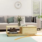 vidaXL Măsuță de cafea, 110x50x33,5 cm, lemn masiv de pin vidaXL Măsuță de cafea, 110x50x33,5 cm, lemn masiv de pin
