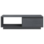 vidaXL Măsuță de cafea, 110x50x33,5 cm, gri, lemn masiv de pin vidaXL Măsuță de cafea, 110x50x33,5 cm, gri, lemn masiv de pin
