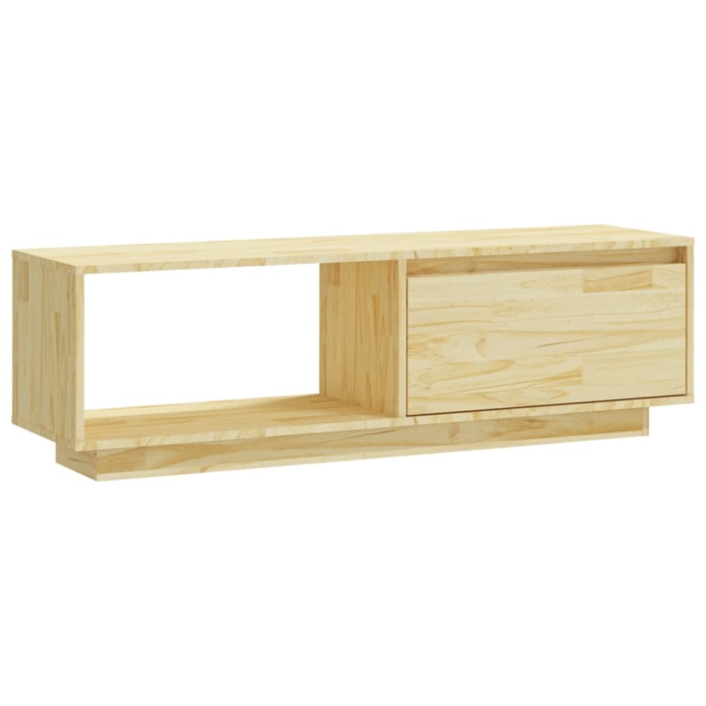 vidaXL Comodă TV, 110x30x33,5 cm, lemn masiv de pin