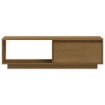 vidaXL Comodă TV, maro miere, 110x30x33,5 cm, lemn masiv de pin vidaXL Comodă TV, maro miere, 110x30x33,5 cm, lemn masiv de pin