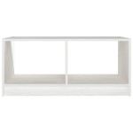 vidaXL Măsuță de cafea, alb, 75x50x33,5 cm, lemn masiv de pin