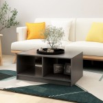 vidaXL Măsuță de cafea, gri, 75x50x33,5 cm, lemn masiv de pin vidaXL Măsuță de cafea, gri, 75x50x33,5 cm, lemn masiv de pin