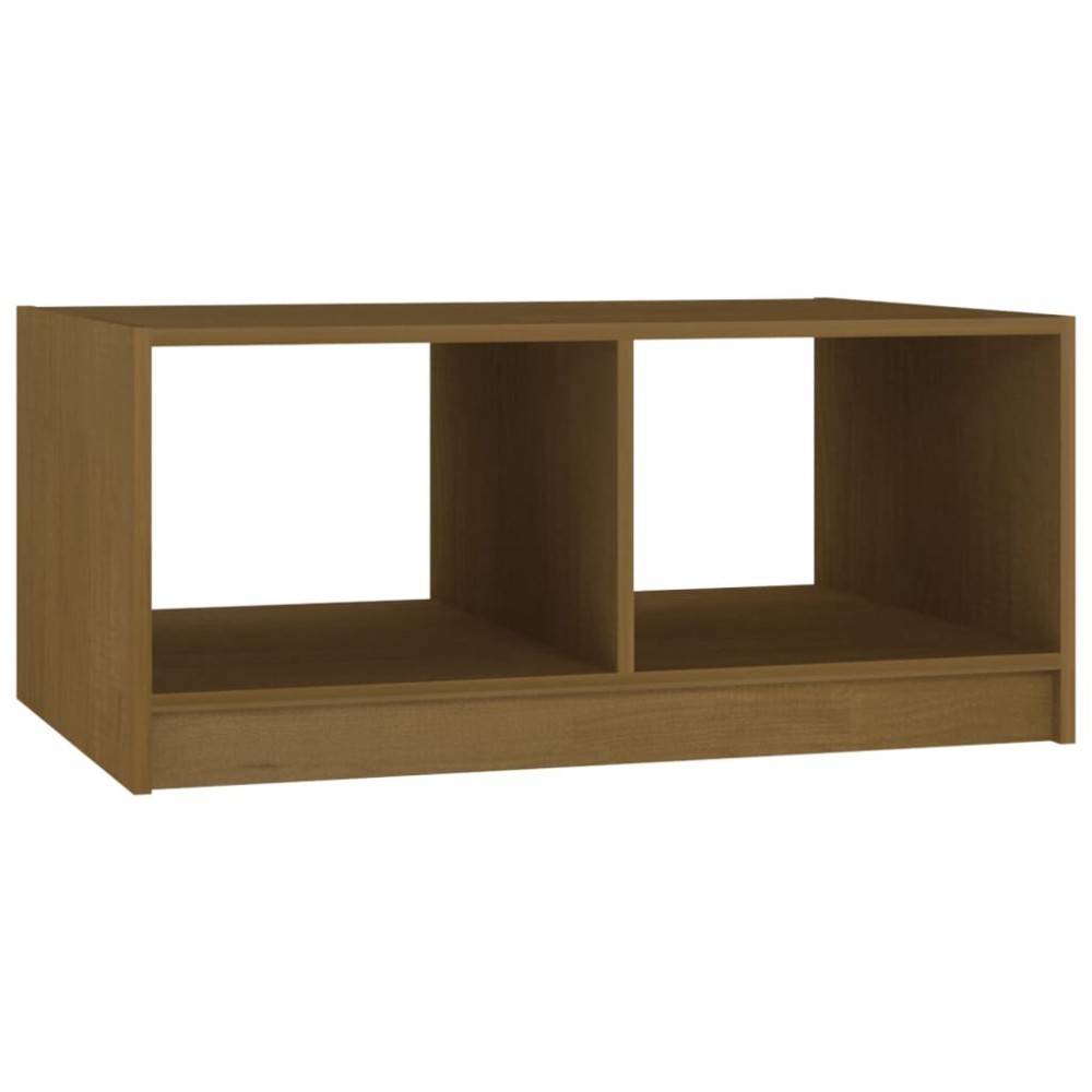 vidaXL Măsuță de cafea, maro miere, 75x50x33,5 cm, lemn masiv de pin