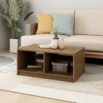 vidaXL Măsuță de cafea, maro miere, 75x50x33,5 cm, lemn masiv de pin