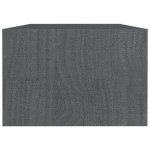 vidaXL Măsuță de cafea, gri, 110x50x34 cm, lemn masiv de pin vidaXL Măsuță de cafea, gri, 110x50x34 cm, lemn masiv de pin