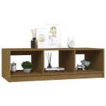 vidaXL Măsuță de cafea, maro miere, 110x50x34 cm, lemn masiv de pin vidaXL Măsuță de cafea, maro miere, 110x50x34 cm, lemn masiv de pin
