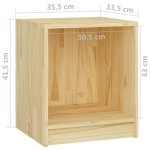 vidaXL Noptieră, 35,5x33,5x41,5 cm, lemn masiv de pin vidaXL Noptieră, 35,5x33,5x41,5 cm, lemn masiv de pin