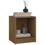 vidaXL Noptiere, 2 buc., maro miere, 35,5x33,5x41,5 cm, lemn masiv pin vidaXL Noptiere, 2 buc., maro miere, 35,5x33,5x41,5 cm, lemn masiv pin