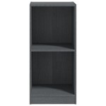vidaXL Dulap lateral, gri, 35,5x33,5x76 cm, lemn masiv de pin