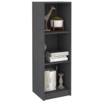 vidaXL Bibliotecă/Separator cameră, gri, 36x33x110 cm, lemn masiv pin