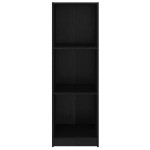 vidaXL Bibliotecă/Separator cameră negru, 36x33x110 cm, lemn masiv pin vidaXL Bibliotecă/Separator cameră negru, 36x33x110 cm, lemn masiv pin