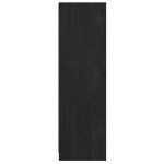 vidaXL Bibliotecă/Separator cameră negru, 36x33x110 cm, lemn masiv pin vidaXL Bibliotecă/Separator cameră negru, 36x33x110 cm, lemn masiv pin