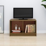 vidaXL Comodă TV, maro miere, 70x33x42 cm, lemn masiv de pin vidaXL Comodă TV, maro miere, 70x33x42 cm, lemn masiv de pin