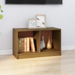 vidaXL Comodă TV, maro miere, 70x33x42 cm, lemn masiv de pin vidaXL Comodă TV, maro miere, 70x33x42 cm, lemn masiv de pin