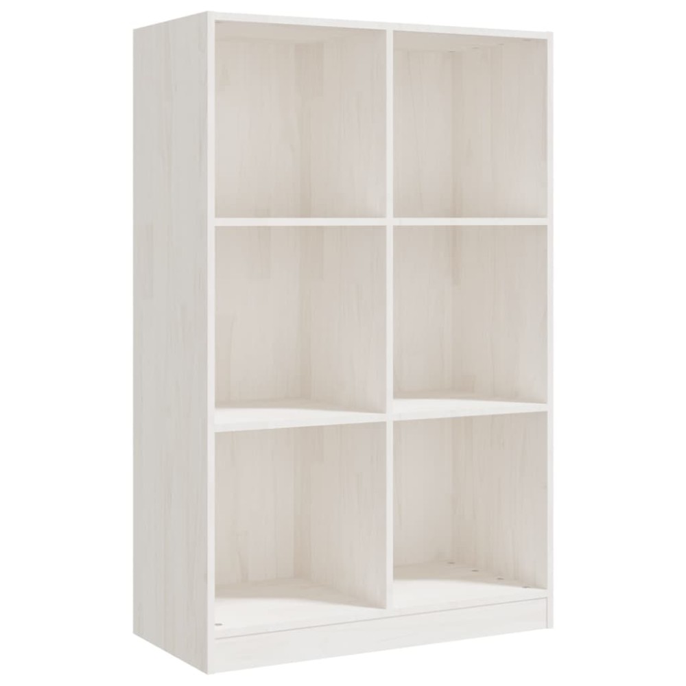 vidaXL Bibliotecă, alb, 70x33x110 cm, lemn masiv de pin