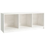 vidaXL Comodă TV, alb, 104x33x41 cm, lemn masiv de pin vidaXL Comodă TV, alb, 104x33x41 cm, lemn masiv de pin